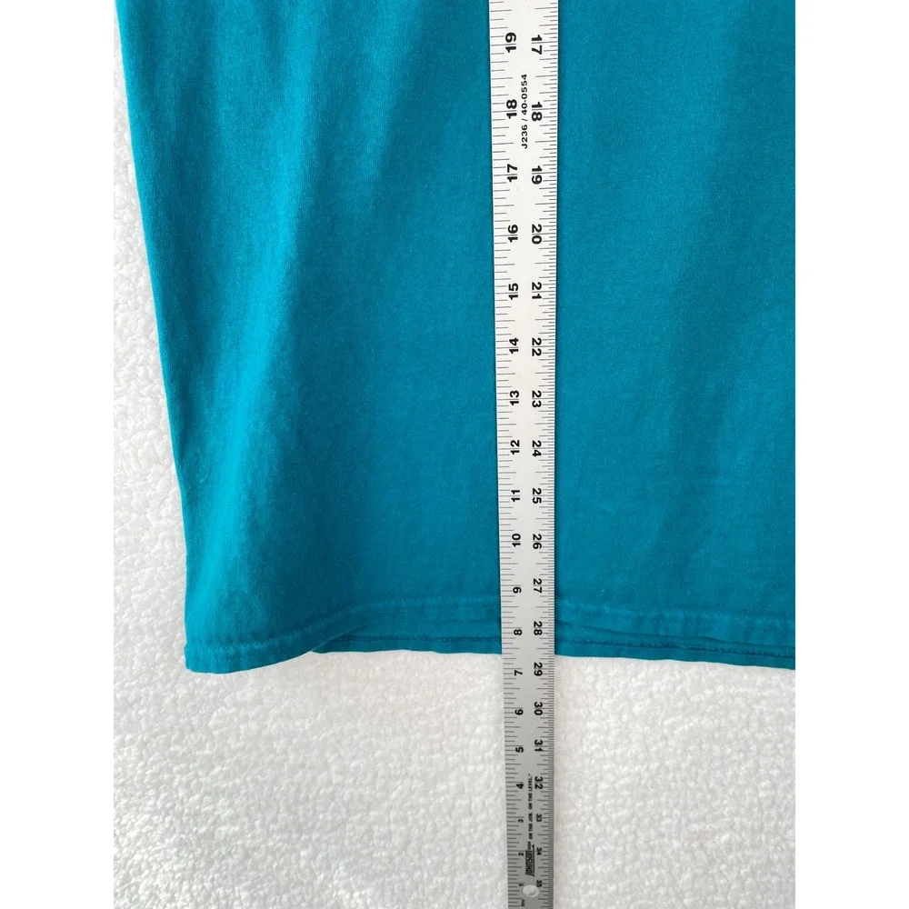 Gildan‎ Mens Daytona Beach Bike Week 2020 79th Anniversary Teal T-Shirt Large